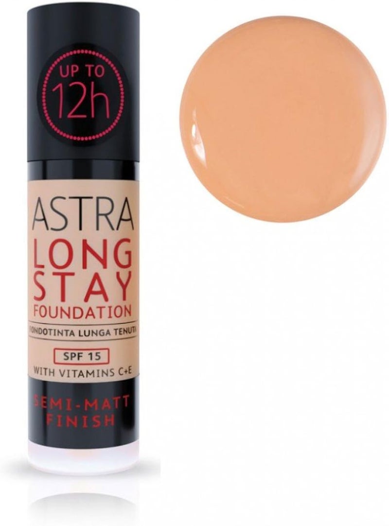 كريم أساس أسترا طويل الأمد، 30 مل، 06 مدبوغ