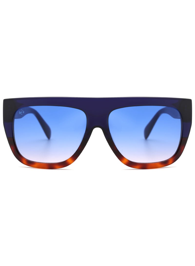 SOL.K Glossy-K Sol.K Sunglasses - Gradient Blue and Pink, Handcrafted Acetate Frame, Luxury CR-39 Lenses, UV400 Protection, Chic Two-Tone Design - Image 1