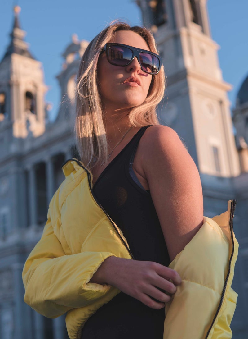 SOL.K Glossy-K Sol.K Sunglasses - Gradient Blue and Pink, Handcrafted Acetate Frame, Luxury CR-39 Lenses, UV400 Protection, Chic Two-Tone Design - Image 3