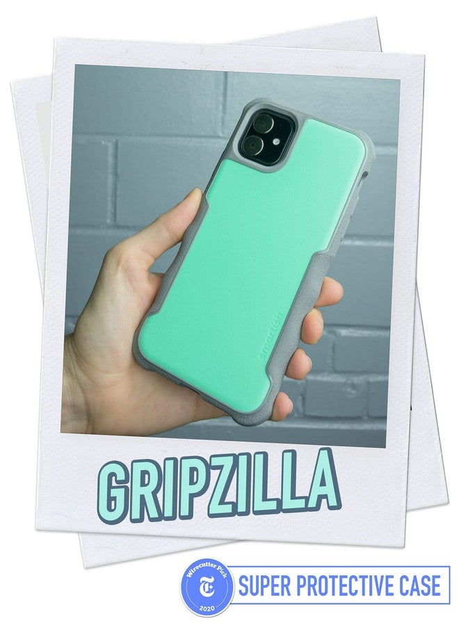 Smartish iPhone 11 Armor Case - Gripzilla [Rugged + Protective] Slim Tough Grip Cover - Minty Fine - Image 2