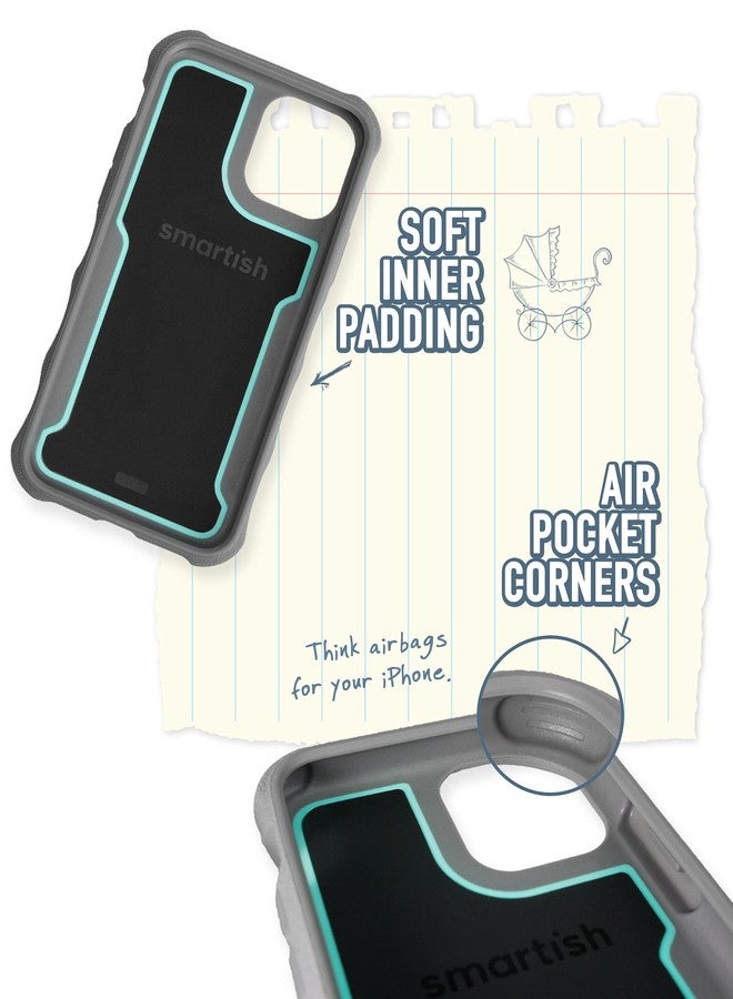 Smartish iPhone 11 Armor Case - Gripzilla [Rugged + Protective] Slim Tough Grip Cover - Minty Fine - Image 5