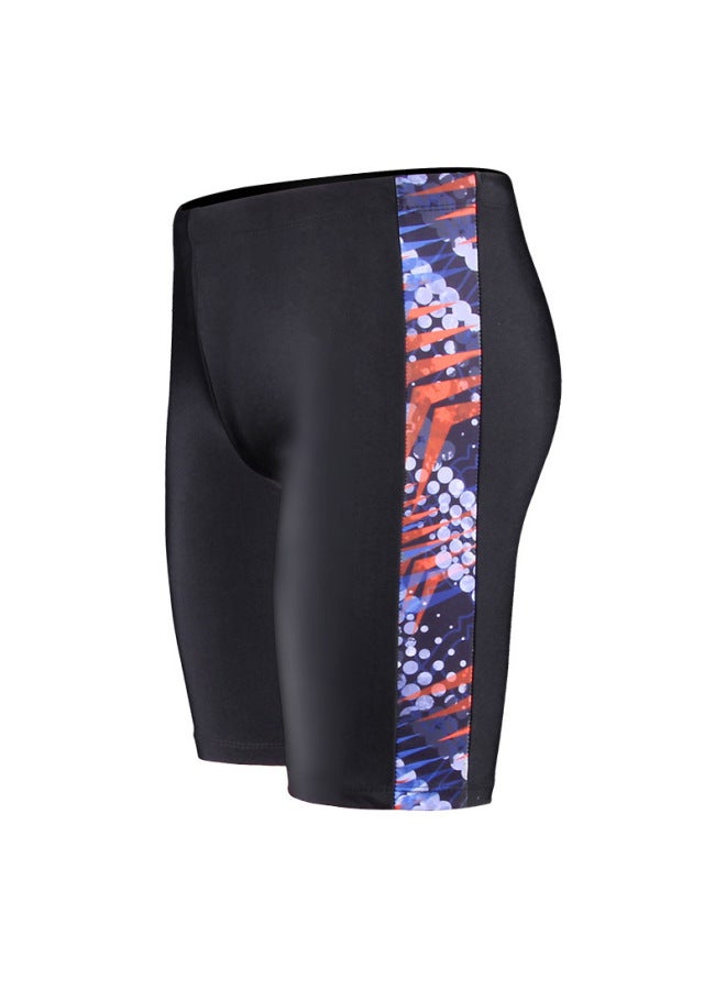 إسكدنيا ملابس سباحة رجالية للبالغين من الشباب مضادة للإحراج، بدلة سباحة رجالية سريعة الجفاف، بدلة سباحة منقسمة ربيع حار - اللون: 8722 سروال سباحة من قطعة واحدة - - Image 1