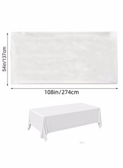 VarietyVoyageD 5 Pack Disposable Tablecloths Plastic Rectangle Table Cloth Waterproof Decorative Table Cover for BBQ ,Party, Wedding, Indoor or Outdoor Use Any scene  - Image 5