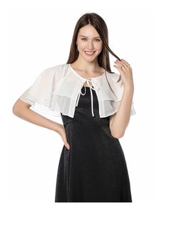 Women's Chiffon Shawls, Soft Chiffon, Wraps Soft Capelet Cape, Short Sheer Shrug, Soft Capelets Chiffon Shrug, All Season for Evening Dress Wedding Cape Cover Up