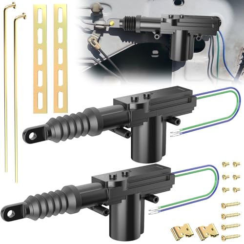 ecocstm 2 PCS 12v Door Lock Actuator Kit, Universal Power Mode Door Lock Actuator with Tool Set, 2 Wire Electric Blend Door Lockout Actuators, Adds Power Doors Locks to Most Vehicles - Image 1