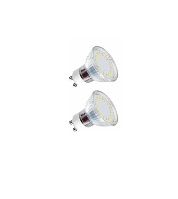 عيد الفصح . GU10 4.8W LED سوبر مشرق مصباح الضوء 450lm 120 درجة زاوية شعاع غير قابل للتخفيف 50W الهالوجين المكافئ دافئ أبيض 3000K [فئة الطاقة A]، 2 حزمة - Image 1