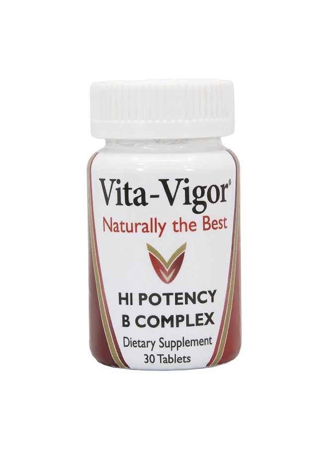 Vita-Vigor - Vita-Vigor Hi Potency B Complex Tablets-Pack Of 30 - Image 1