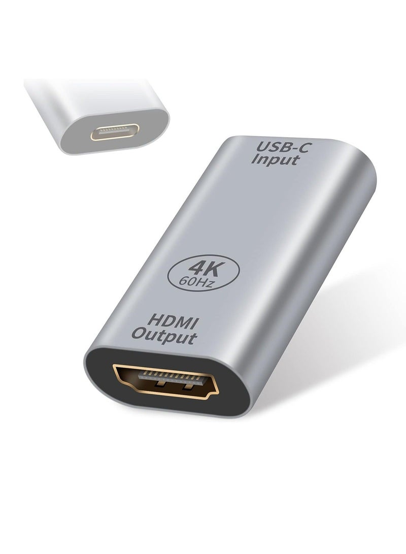 USB C to DMI Adapter, USB-C to HDMI Adapter, 4K@60HZ HD mDP output VGA DP R, for Notebook, Projector, TV, Computer, Monitor, 1 Pcs - Image 1