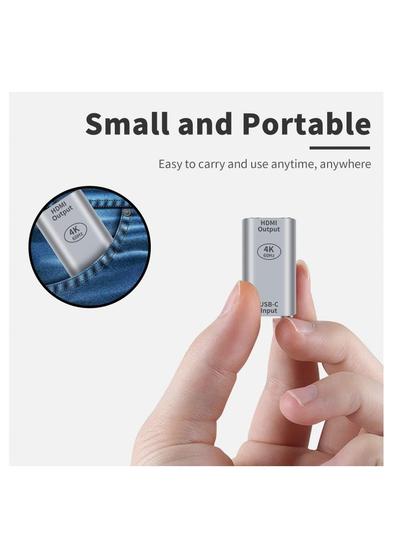 USB C to DMI Adapter, USB-C to HDMI Adapter, 4K@60HZ HD mDP output VGA DP R, for Notebook, Projector, TV, Computer, Monitor, 1 Pcs - Image 5