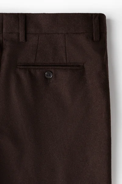 H&M Slim Fit Wool-Blend Trousers