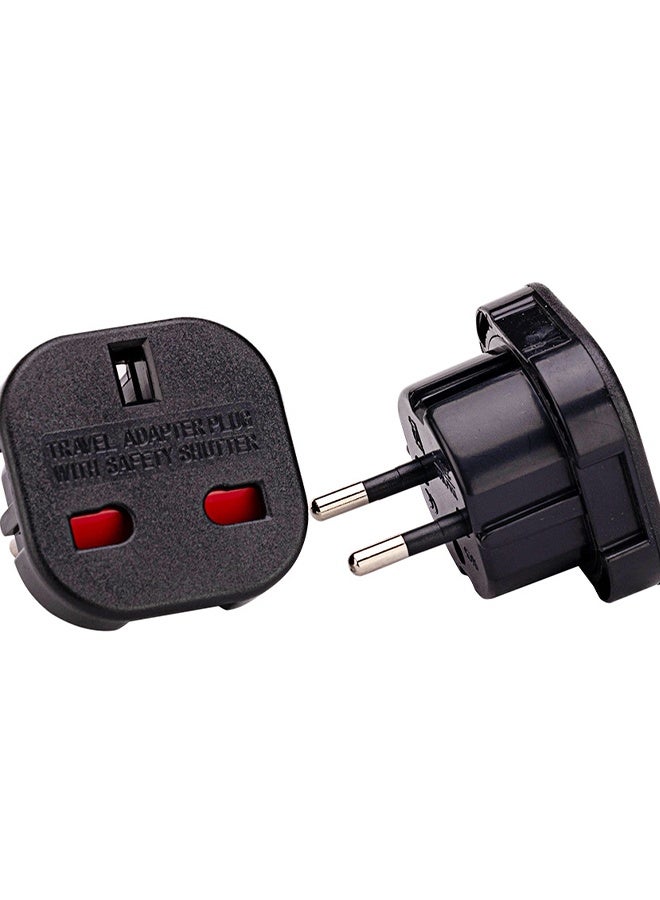 Happy D UK To EU AC Travel Plug Adapter Black - Image 4