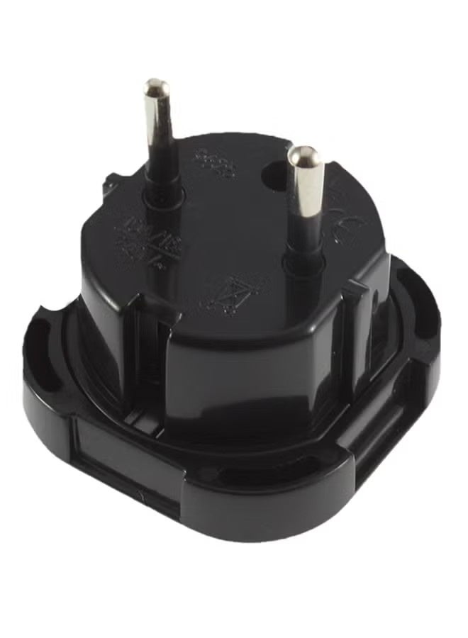 Happy D UK To EU AC Travel Plug Adapter Black - Image 1