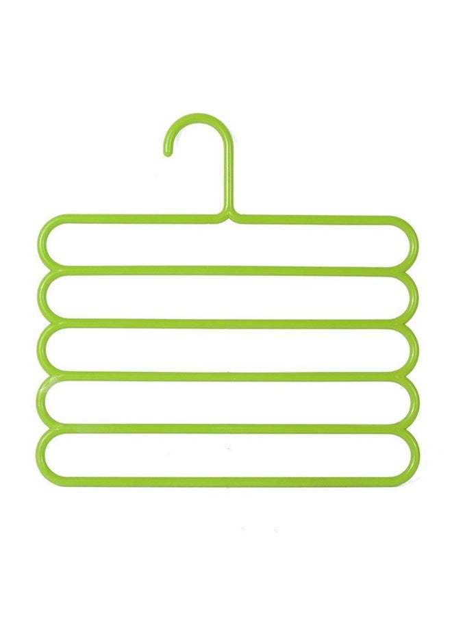 INOVERA (LABEL) INOVERA (LABEL) Plastic Inovera 5 Layer Pants Clothes Hanger Wardrobe Storage Organizer Rack (Set Of 3), 33L X 1B X 32H Cm (Assorted Colour)  - Image 4