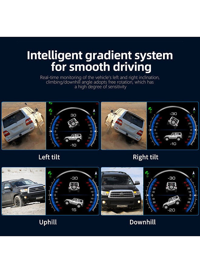 Generic - GPS Speed Slope Meter, Digital Inclinometer Level & Angle Gauge, Head Up Display Speedometer, Bevel Tilt Gauges with Multifunctional Function for All DC5-18V Car - Image 1