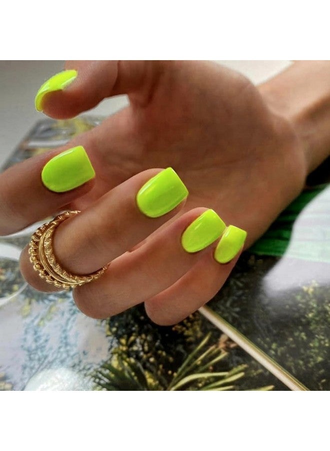 KXAMELIE En Press On Nails Short Square, Kxamelie Natural Short Gel Nails Glue On Acrylic Nails Press Ons Featured Protective Coat Thick Reusable Fake Nails Solid Color 24 Short Coffin Artificial Nails - Image 1