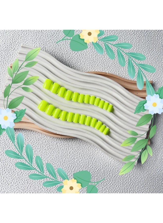 KXAMELIE En Press On Nails Short Square, Kxamelie Natural Short Gel Nails Glue On Acrylic Nails Press Ons Featured Protective Coat Thick Reusable Fake Nails Solid Color 24 Short Coffin Artificial Nails - Image 3