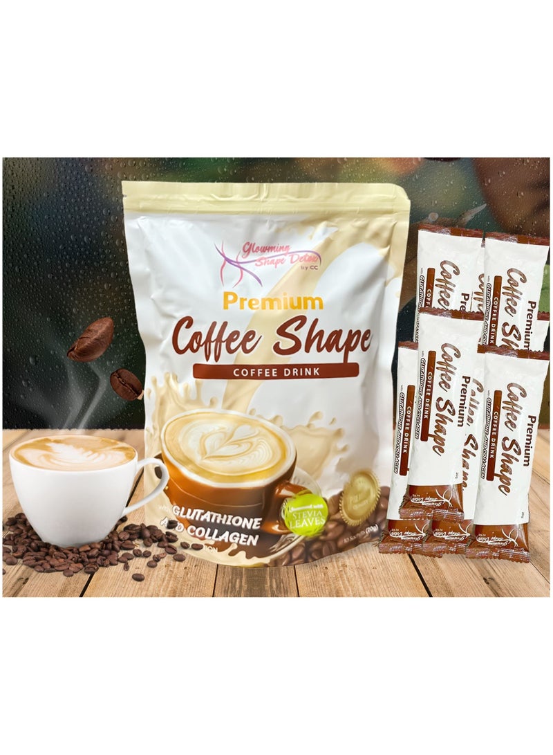 Premium Coffee Shape Coffee Drink 200g x 10 sachets