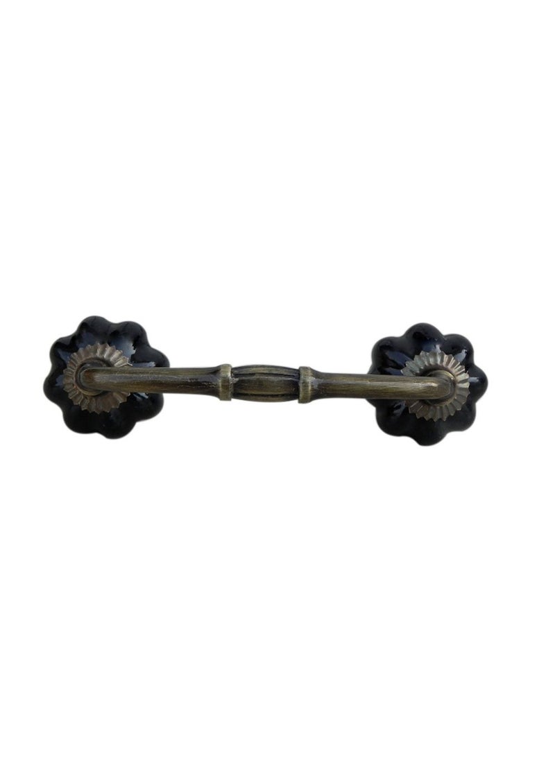 Indian-Shelf IndianShelf 1 Pack Multicolor Decorative Drawer Pulls Unique Cabinet Handles for Door Dresser Antique Hardware 6 Hole to Hole BH15 SCMK71  - Image 1