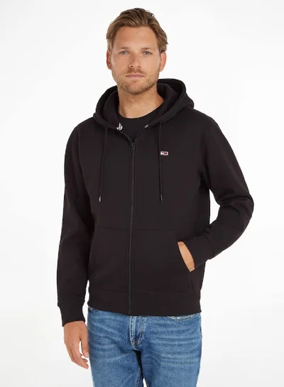 TOMMY JEANS Organic Cotton Fleece Zip-Thru Hoody