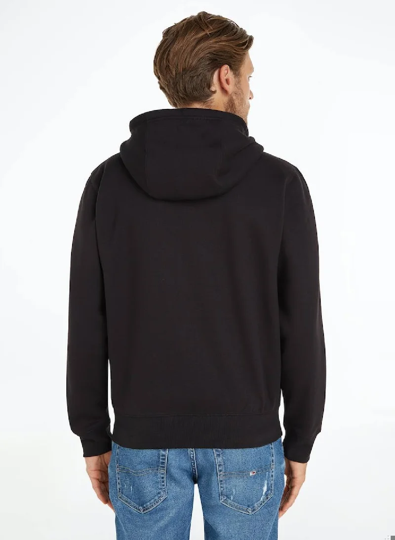 TOMMY JEANS Organic Cotton Fleece Zip-Thru Hoody