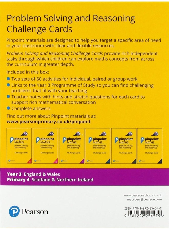 Pinpoint Maths Year 3 Problem Solving and Reasoning Challenge Cards: Y3 Problem Solving and Reasoning Pk - Image 2