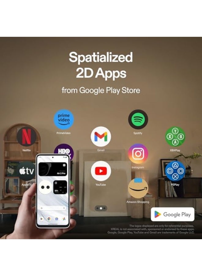 XREAL Beam Pro 5G, The AR Glasses Spatial Computing Companion, 3D Cameras, Android 14, Supports All Google Play Store apps, Multiple Spatial Experiences for Movies, TV and Gaming, FHD 1080p (8G+256G) - Image 2