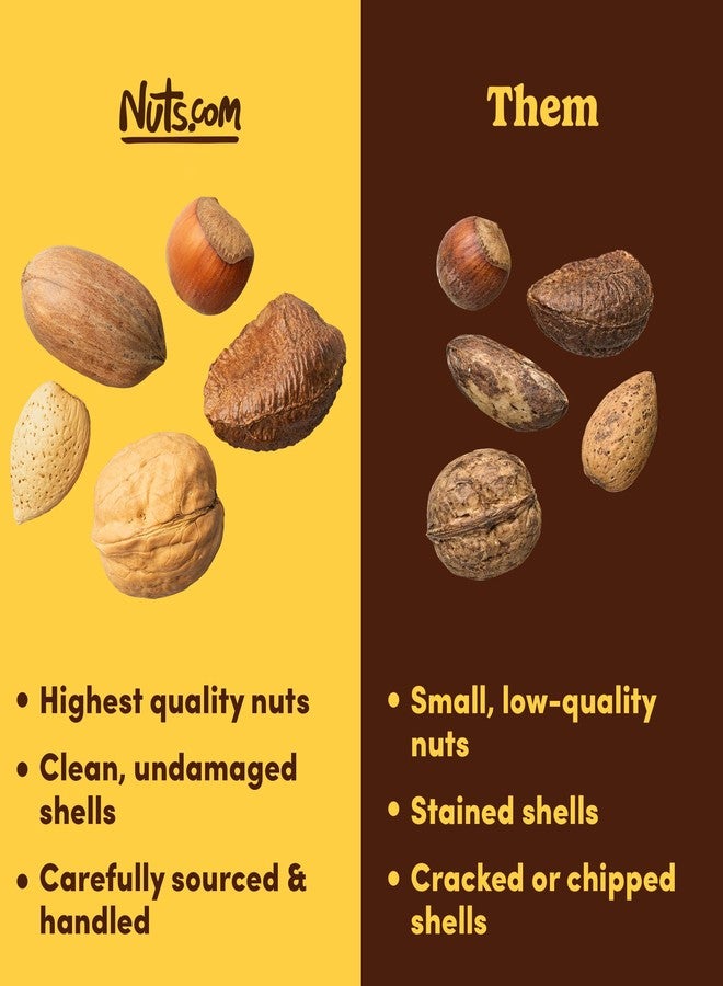 Nuts.com – Mixed Nuts in Shell – 2 Lb Bag, Healthy Snack Sampler, Includes Premium Walnuts, Almonds, Hazelnuts, Pecans & Brazil Nuts – Good Source of Protein, Fiber & Omega-3 - Image 2