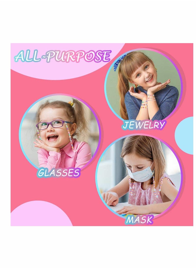 Generic - Stylish Face Mask Lanyard Set with 4 Beaded Holders for Easy Access and Comfort - Image 1