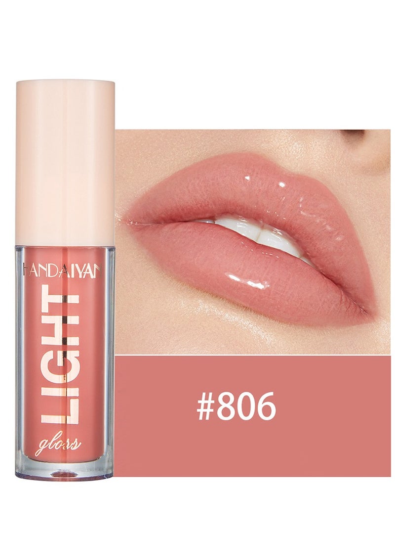 Handaiyan Lip Gloss Jelly Hydrating Moisturizing Long Lasting High Glossy Light Stain Super Shiny Balm Oil Tinted Treatment Lips Glow Glass Shine Makeup Color Bright Lifter Lip Care For Women Girls  - Image 1