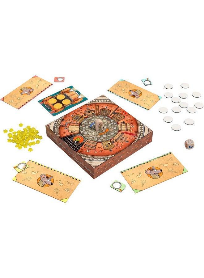 HABA Inspector Mouse: The Great Escape - Detective Board Games for Family Night, Cooperative Memory Games for Ages 5+, Includes 3D Playing Board with Fun Sounds - Image 3