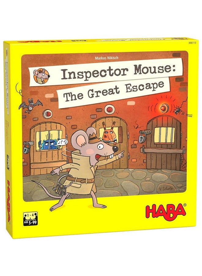HABA Inspector Mouse: The Great Escape - Detective Board Games for Family Night, Cooperative Memory Games for Ages 5+, Includes 3D Playing Board with Fun Sounds - Image 1