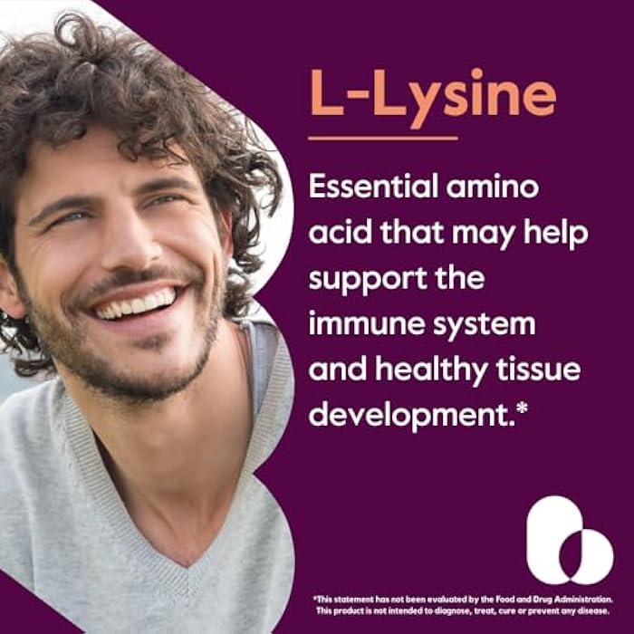 BESTVITE Filler-Free L-Lysine 500mg (240 Veg Capsules) - Vegan - No Stearates or Fillers - Non GMO - Gluten Free - No Dicalcium Phosphate - Amino Acid Supporting Skin, Lip & Immune Health* - Image 2