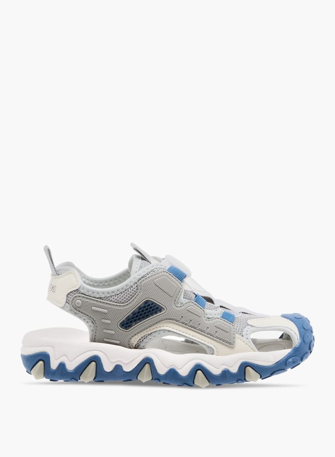 Kappa Boys' Textured Sandals with Rotating Buckle Closure - Image 1