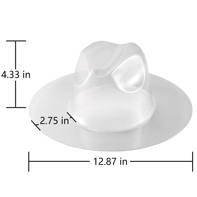 LADYBRO 20Pcs Wide Brim Fedora Hat Holder - Protect Hat Shape Form Keep Hat Safe for Storage and Travel Plastic Cap Mold Protectors - Image 2
