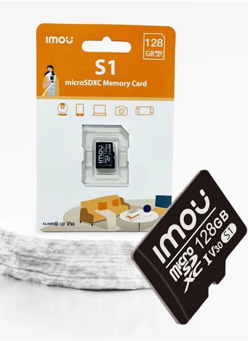 IMOU - Imou 128 GB Micro SD Card Class 10 Ultra High Speed up to 100MB/s UHS-I, Micro SD SDXC Card for Smartphone, Tablet, Security Camera, Switch, Game Consoles and etc. - Image 1