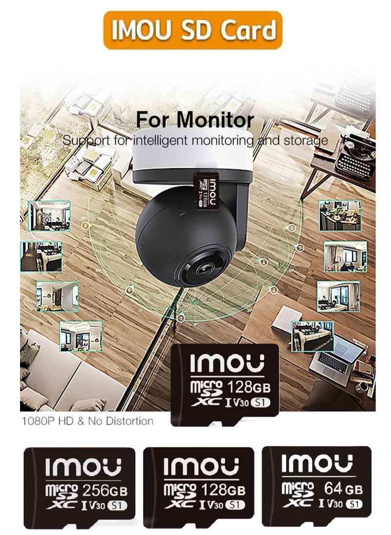 IMOU - Imou 128 GB Micro SD Card Class 10 Ultra High Speed up to 100MB/s UHS-I, Micro SD SDXC Card for Smartphone, Tablet, Security Camera, Switch, Game Consoles and etc. - Image 1