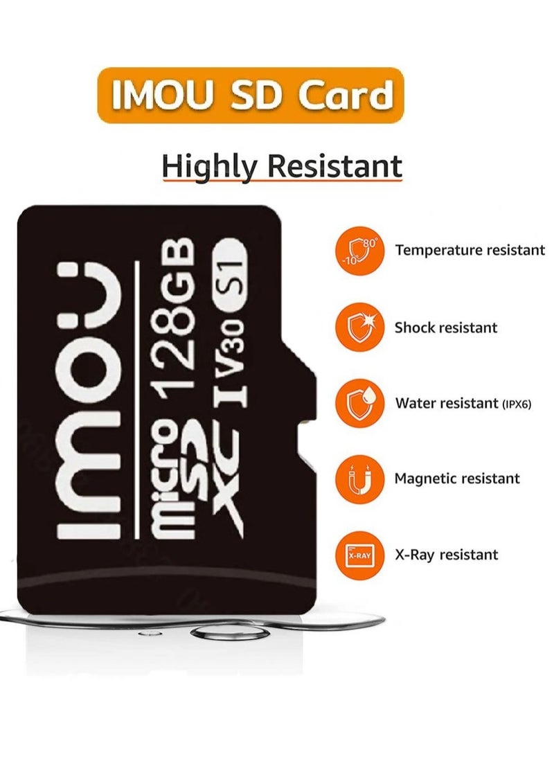 IMOU - Imou 128 GB Micro SD Card Class 10 Ultra High Speed up to 100MB/s UHS-I, Micro SD SDXC Card for Smartphone, Tablet, Security Camera, Switch, Game Consoles and etc. - Image 1