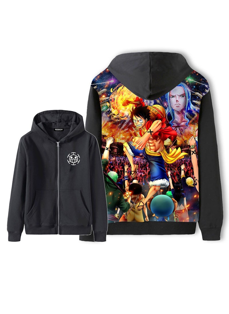 KUYING New One Piece Fashion Casual Round Neck Hoodie  - Image 1
