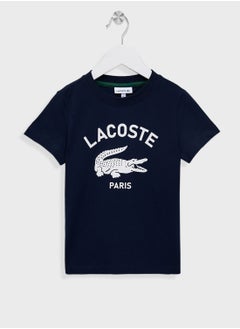 LACOSTE Kids Logo Crew Neck T-Shirt  - Image 1