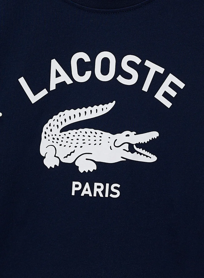 LACOSTE Kids Logo Crew Neck T-Shirt