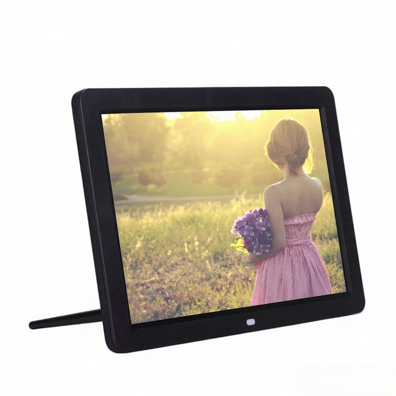 12" Wide Screen HD LED Digital Picture Frame Digital Album High Resolution 1280*800 Electronic Photo Frame with Remote Control Multiple Functions Including LED Clock Calendar MP3 MP4 Movie Player Support Multiple Languages - Image 2