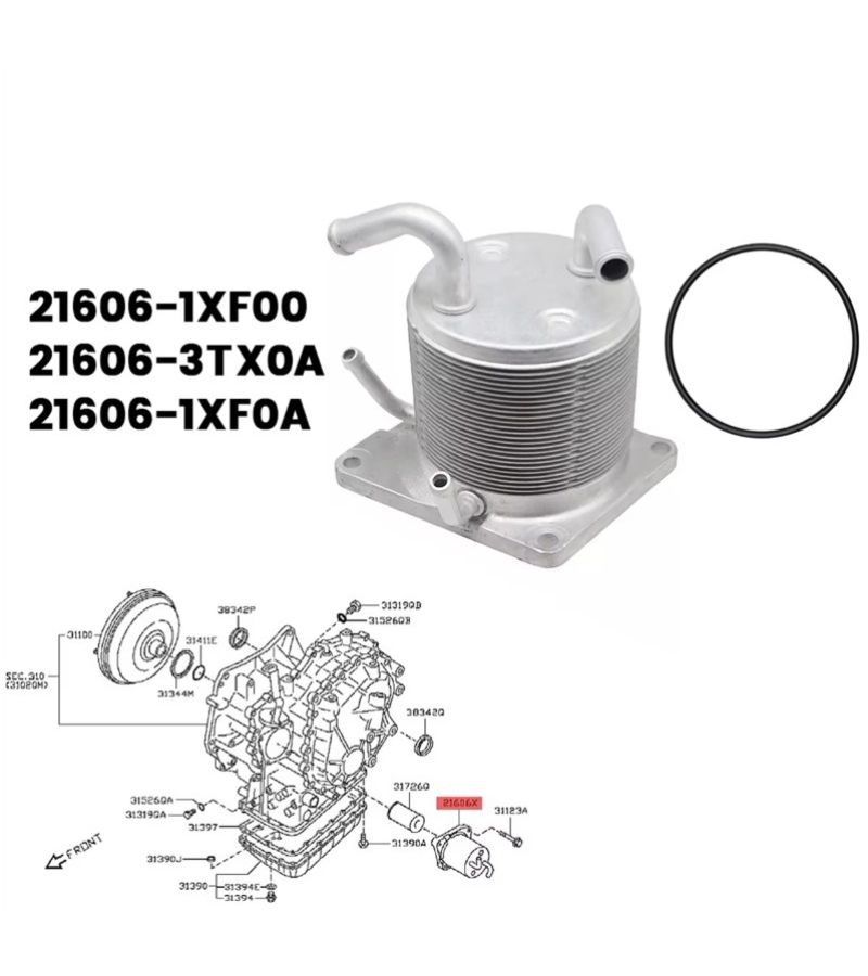 OE 216061XF0A Engine CVT Transmission Radiator 1 Set For Nissan Rogue 11 14 Juke 07 12 21606 1XF00 21606 3TX0A - Image 5