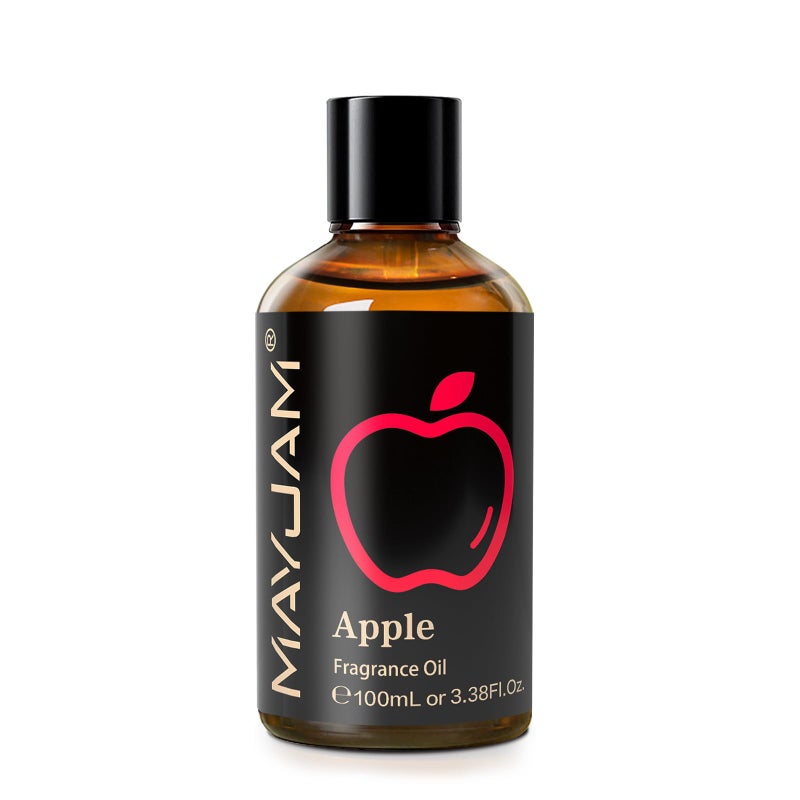 MAYJAM 100ML/3.38FL.OZ Apple Fragrance Oils with Glass Dropper, Essential Oils for Diffusers for Home, Long Lasting Scented Oils for Diffusers Soap Candle Making - Image 2