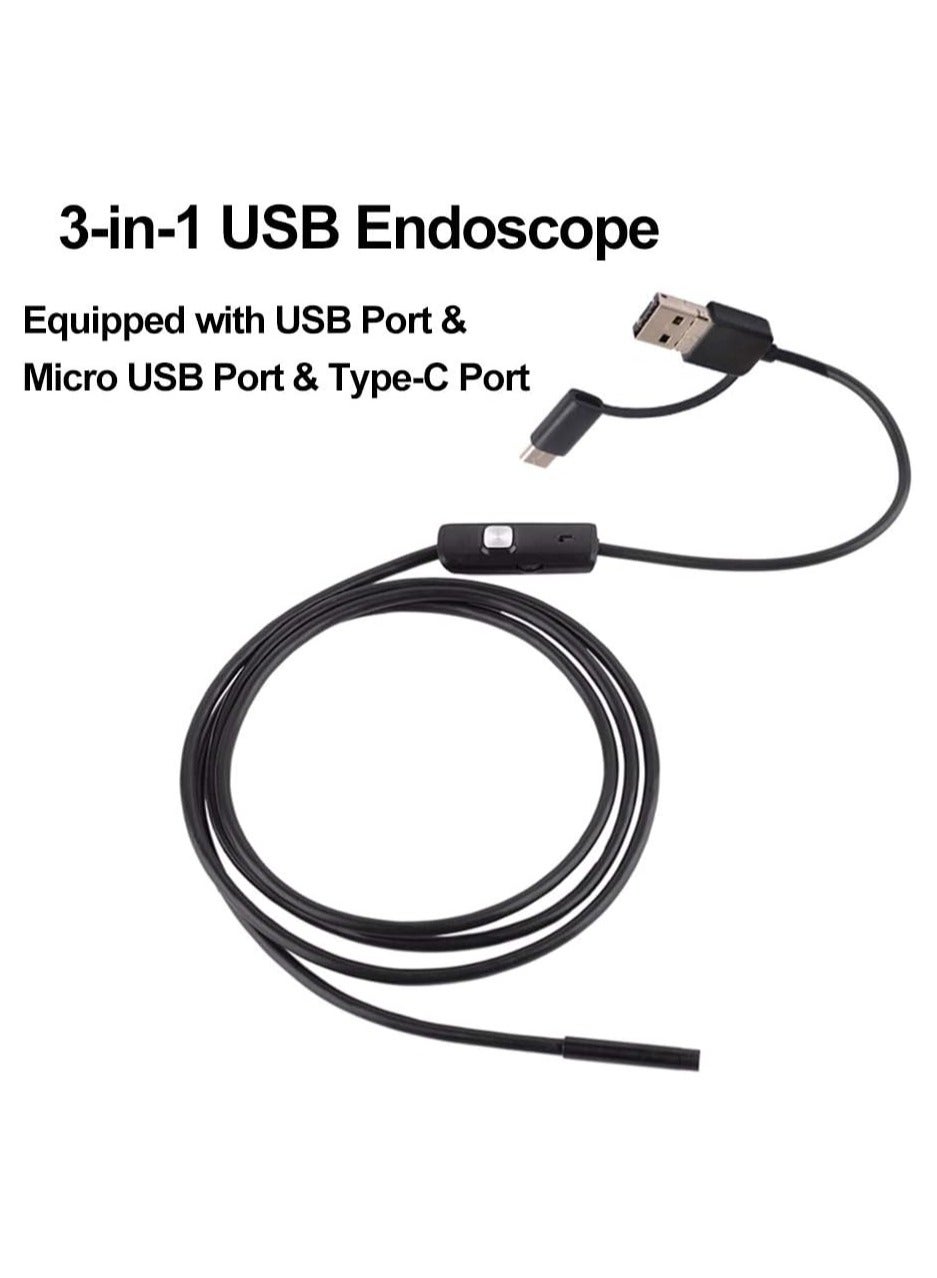 تراديو Tradeo 3-in-1 Industrial Endoscope Borescope Inspection Camera