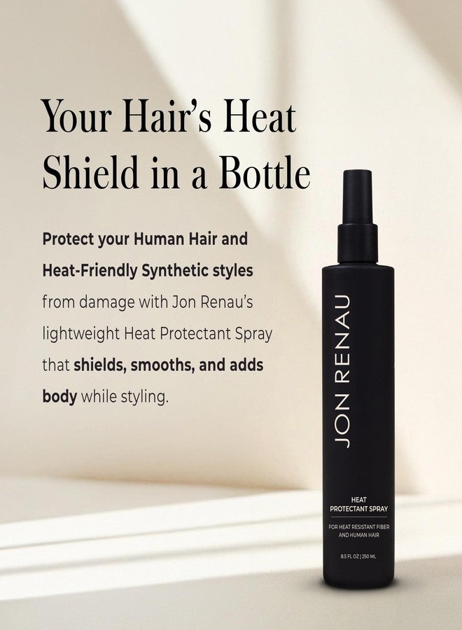Jon Renau Heat Protectant Spray, Heat Activated Wig Spray for Human and Synthetic Hair, Non Stick Thermal Styling Support for Heat-Friendly Wigs and Extensions, 8.5 Ounces - Image 2