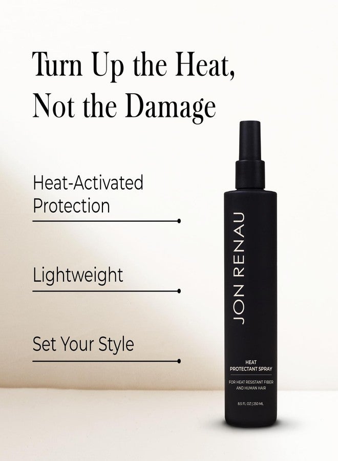 Jon Renau Heat Protectant Spray, Heat Activated Wig Spray for Human and Synthetic Hair, Non Stick Thermal Styling Support for Heat-Friendly Wigs and Extensions, 8.5 Ounces - Image 5