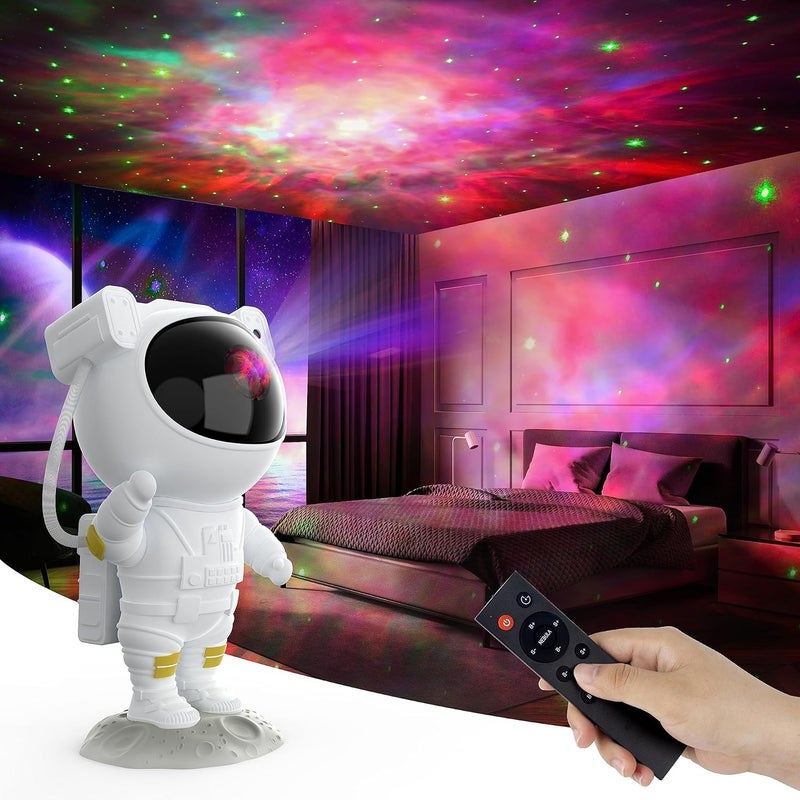 Astronaut Galaxy Light Projector with Remote Control & Timer - Astro Alan Star Ceiling Projector Night Light - Image 1