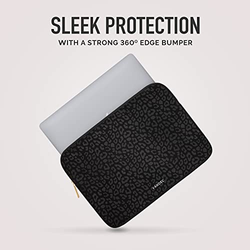 Vandel MacBook Air 13 inch Laptop Sleeve, Fits 13-13.3 inch Laptops: Neoprene MacBook Air & Pro Case, Chromebook, HP Soft Cover | Thin Computer Carrying Bag, Black Leopard Mac (M1 & M2) Pouch - Image 2