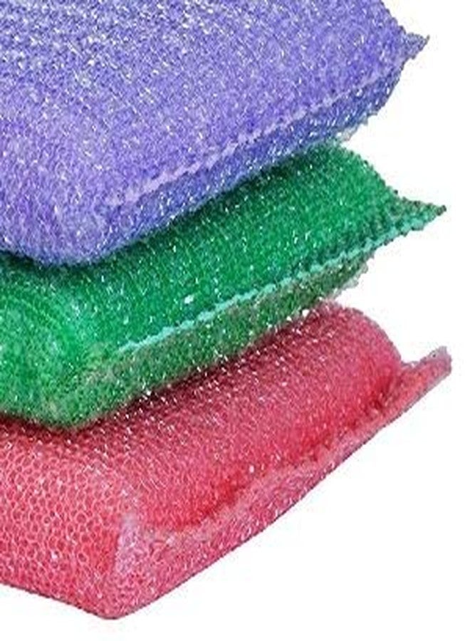 DOMUM Scratch Proof Kitchen Utensil Scrubber Pad, Standard, Reusable, Multipurpose Scrub, Soft Scrub (Pack of 12. - Image 3