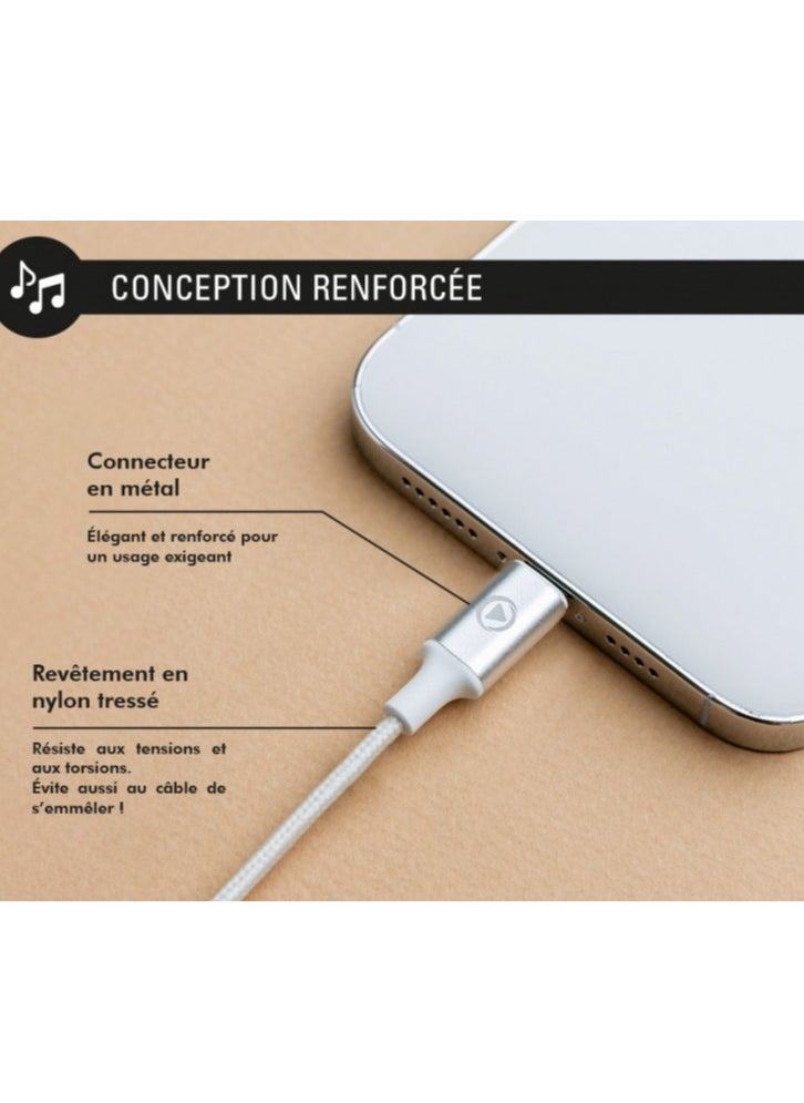 FORCE FORCE USB C WIRED EARBUDS WHITE FORCE PLAY LIFETIME WARRANTY  - Image 4